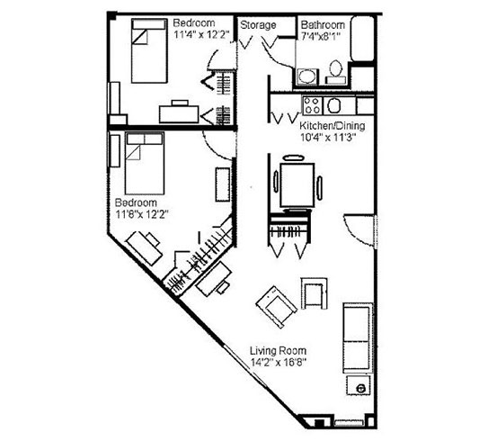 Baunta Two Bedroom Apartment