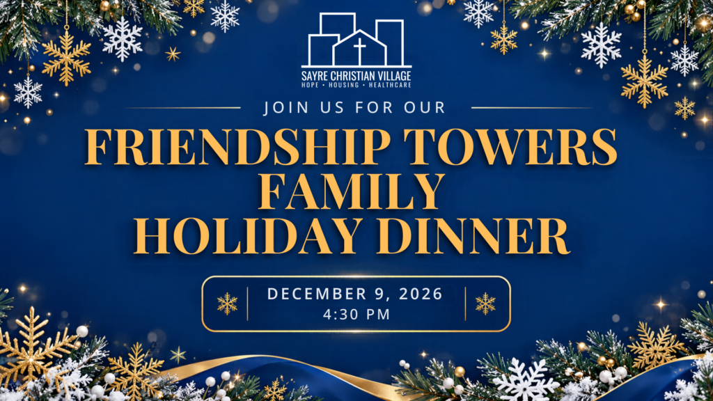 Blue And White Simple Christmas Party Facebook Event Cover (2)