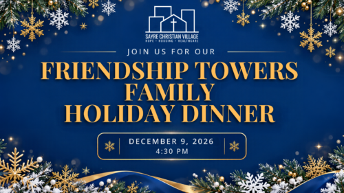 Blue And White Simple Christmas Party Facebook Event Cover (2)